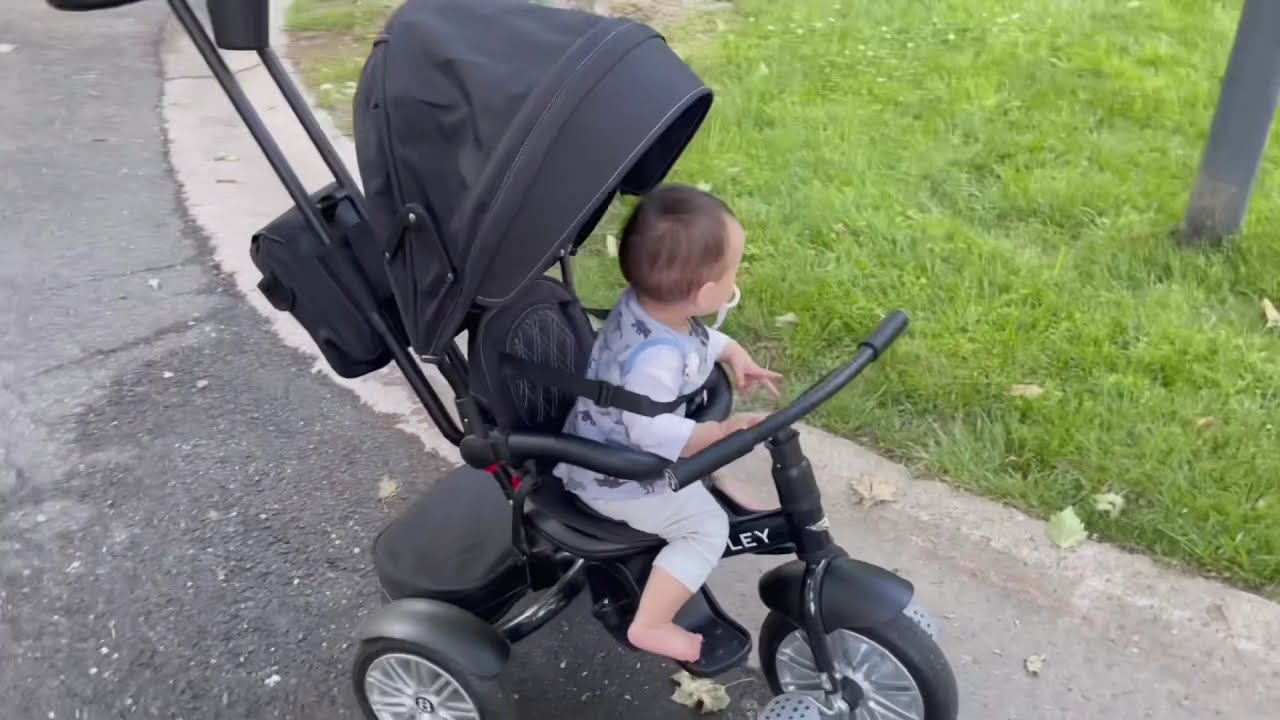 UNBOXING BENTLEY 6 IN 1 BABY STROLLER KIDS TRIKE 🖤 BLACK