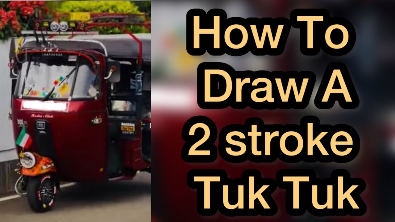 How to draw a Tuk Tuk 🛺