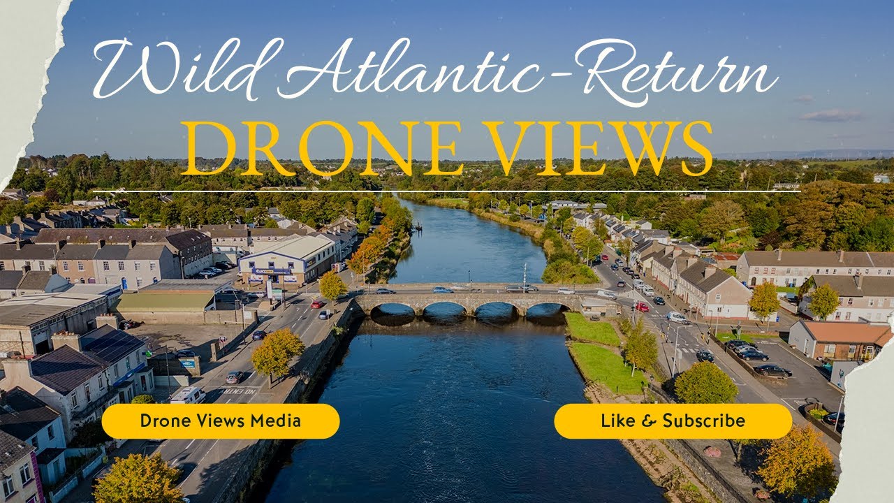 Ireland's Wild Atlantic Way - Drone Views of Westport and Ballina