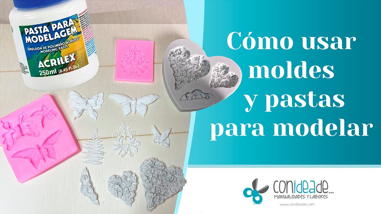 Cómo usar moldes de silicona y pastas para modelar 😍