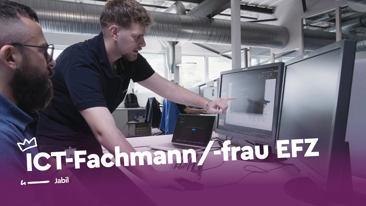 Meister der digitalen Welt: ICT-Fachmann/-frau EFZ - Jabil | Lehrstellenvideo | Yousty