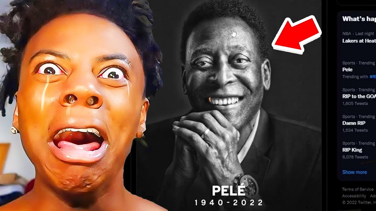iShowSpeed ​​reagisce alla morte di Pel&eacute;