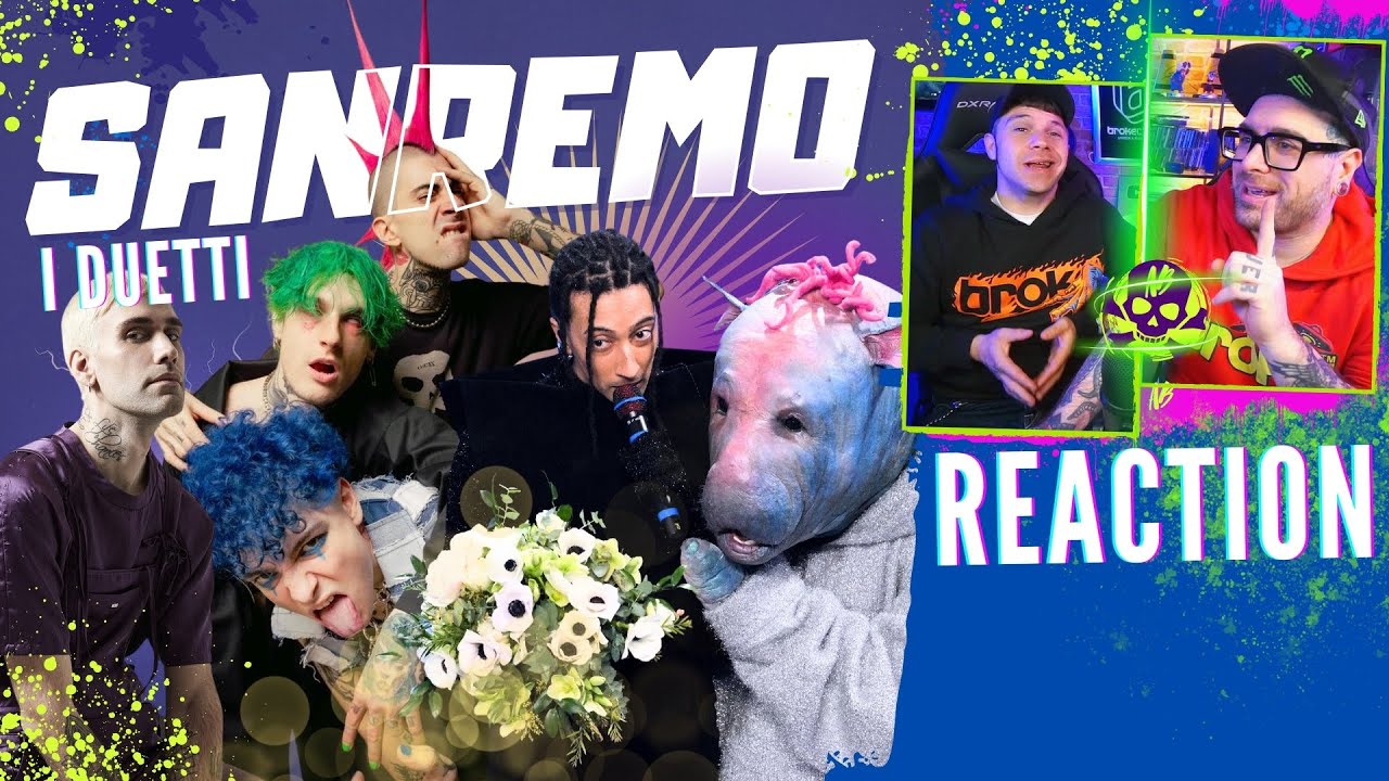 Ghali, La Sad, Mr Rain, Bnkr44 Sanremo 2024 I DUETTI | Reaction by Arcade Boyz