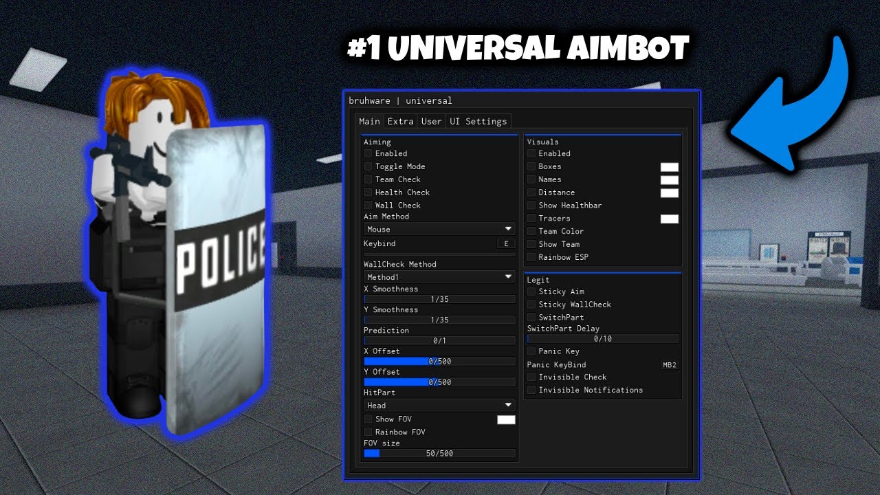 Dominating Prison Life with The #1 Aimbot (Roblox Montage)