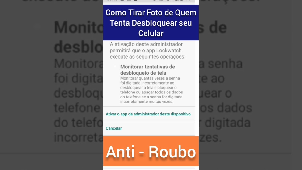 Celular sistema anti-Roubo