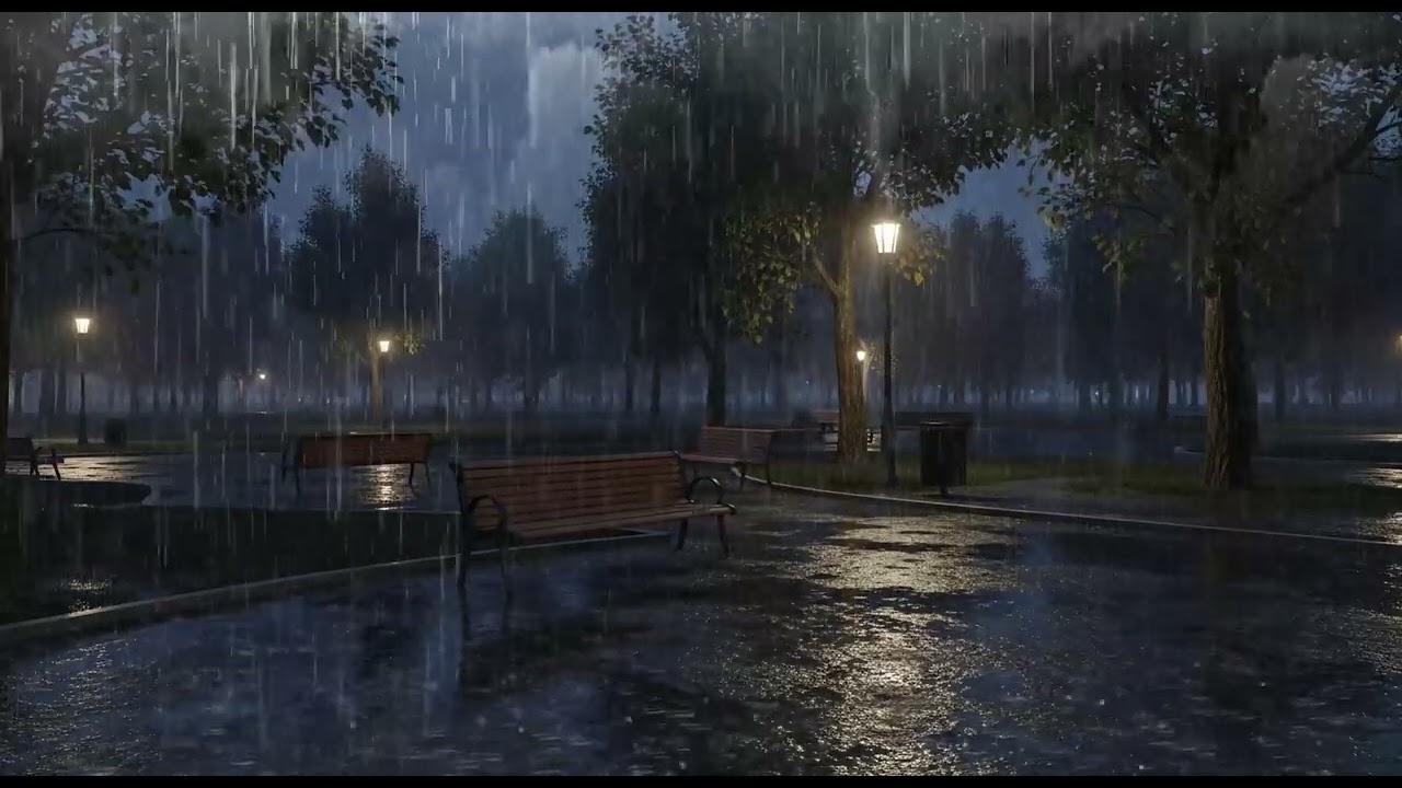 Fall Into Deep Sleep with Rainstorm and Soft Thunder Sounds