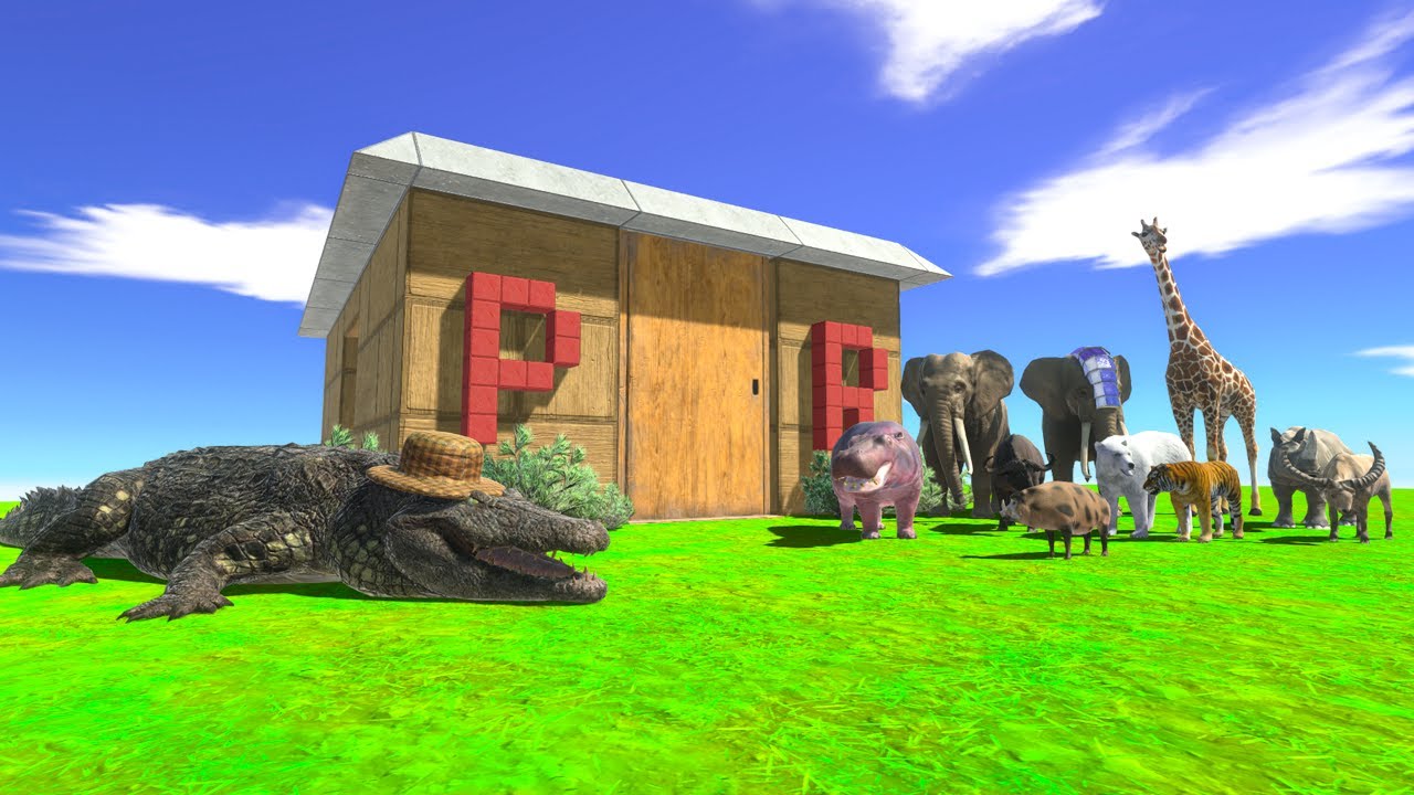 Mammals Neighbors Attack Mr. Purussaurus - Animal Revolt Battle Simulator