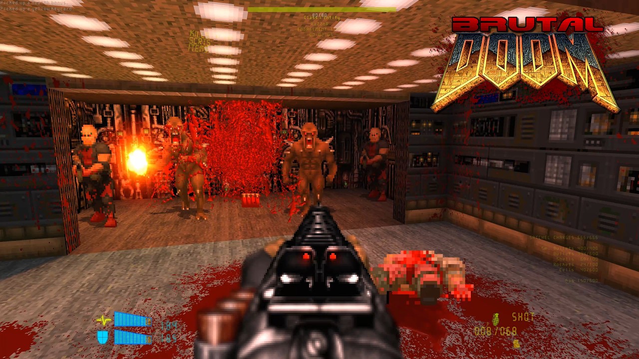 BRUTAL DOOM (v21.16.1) - Absolute Extinction - E1M6: Acid Dump | 4K/60