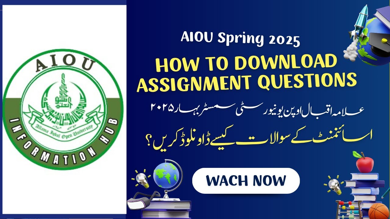How to Download AIOU Assignment Questions Spring 2025 | Step-by-Step Guide for All Programs