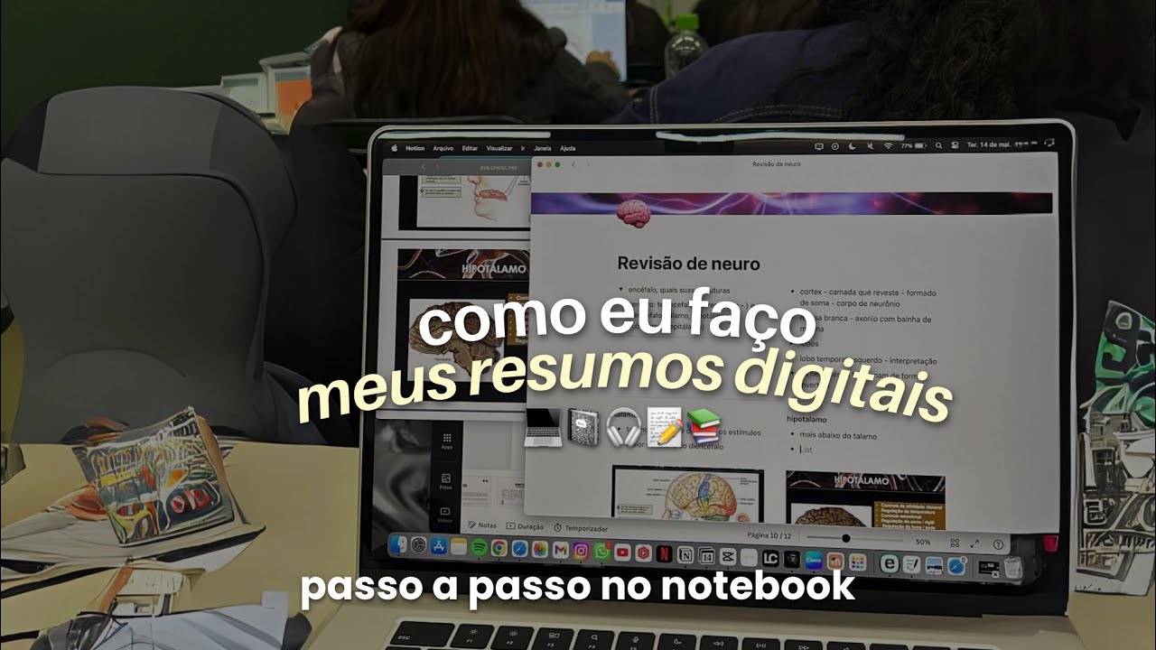 como eu faço meus resumos digitais | passo a passo - SUPER SIMPLES!