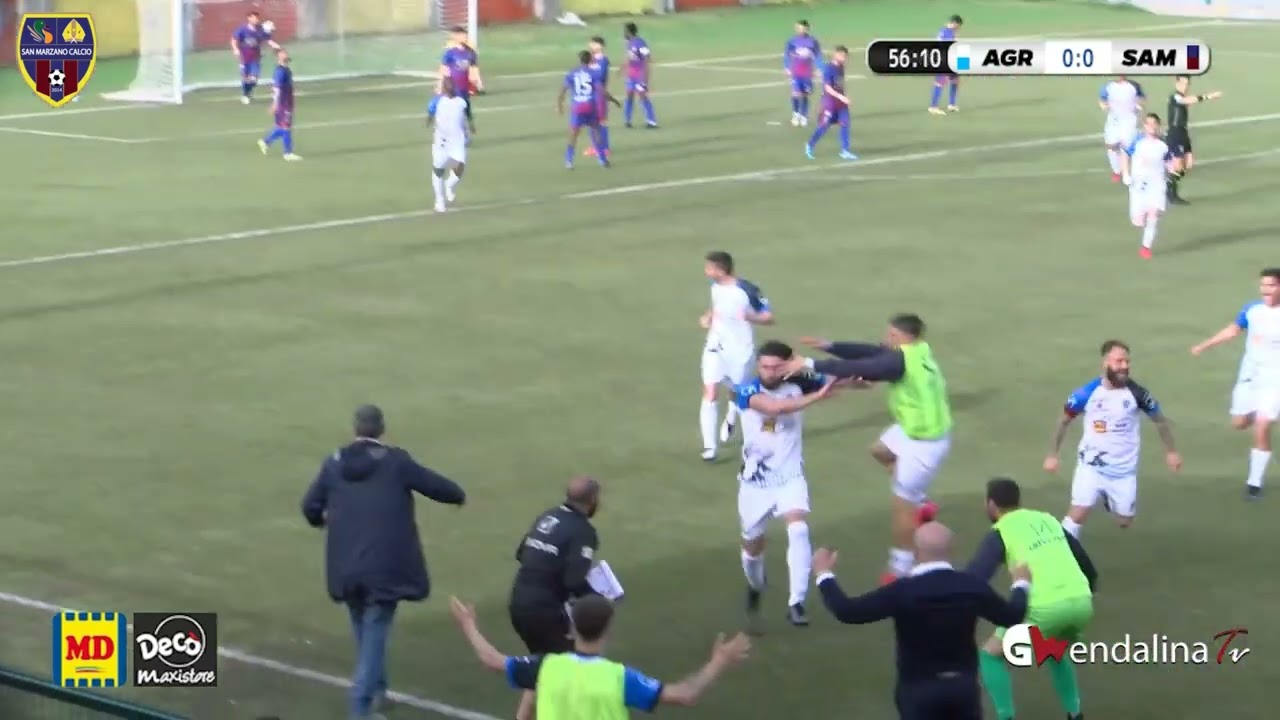 Campionato: Agropoli-San Marzano 2-0, gli highlights della gara