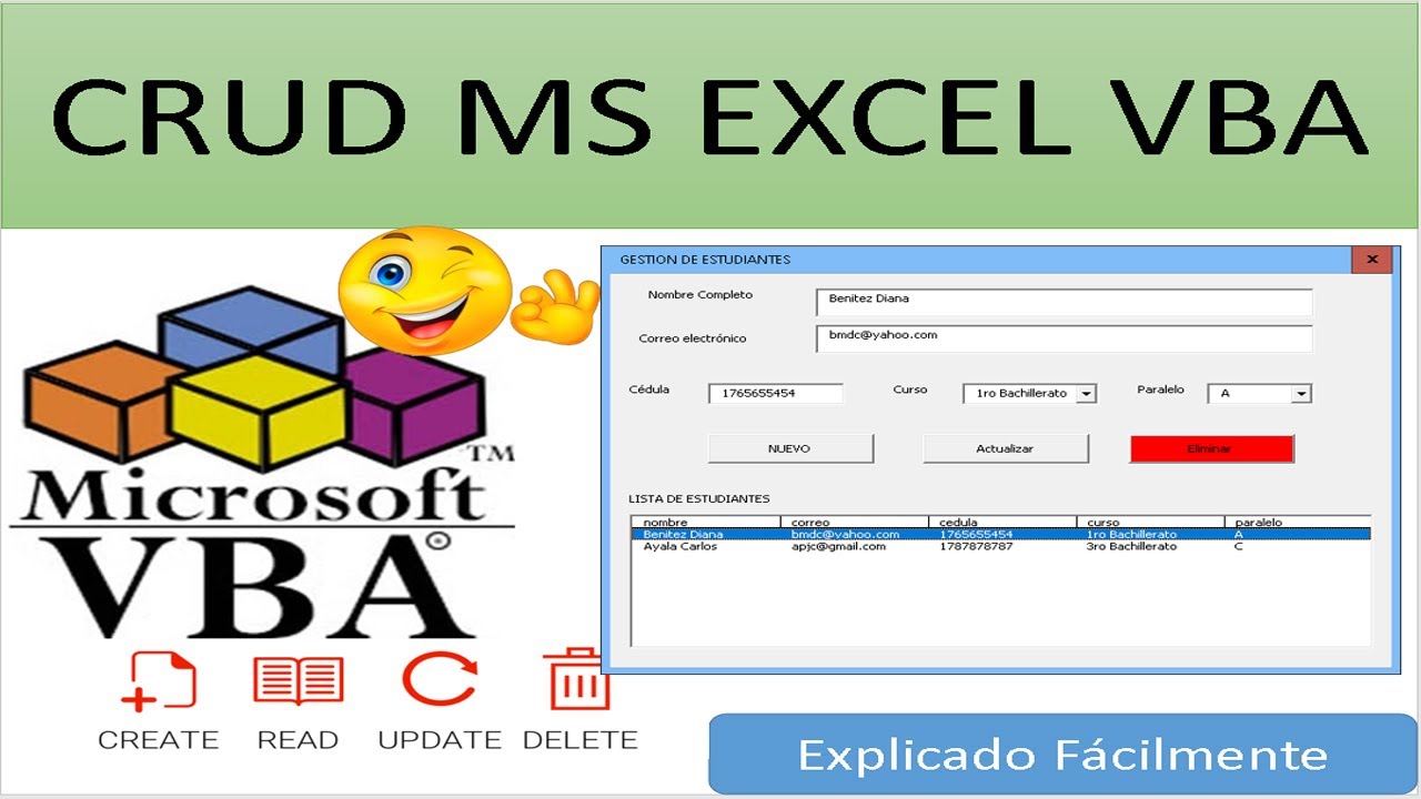 CRUD MS EXCEL VBA Explicado Fácilmente