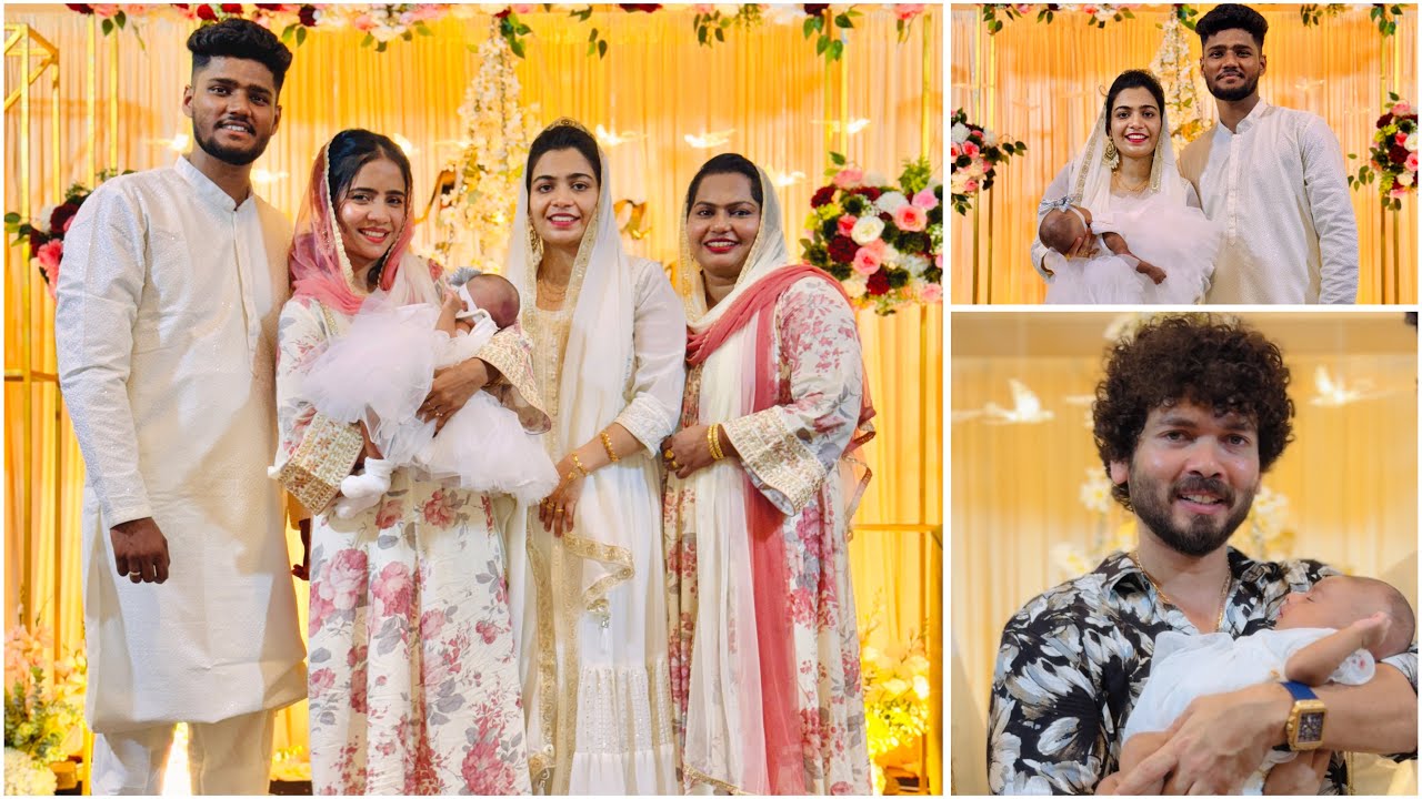 Minha Maryam’s Cradle Ceremony 👶 🌺 🌷 | Shalu Mashook’s Baby | Mangalore Function 😍
