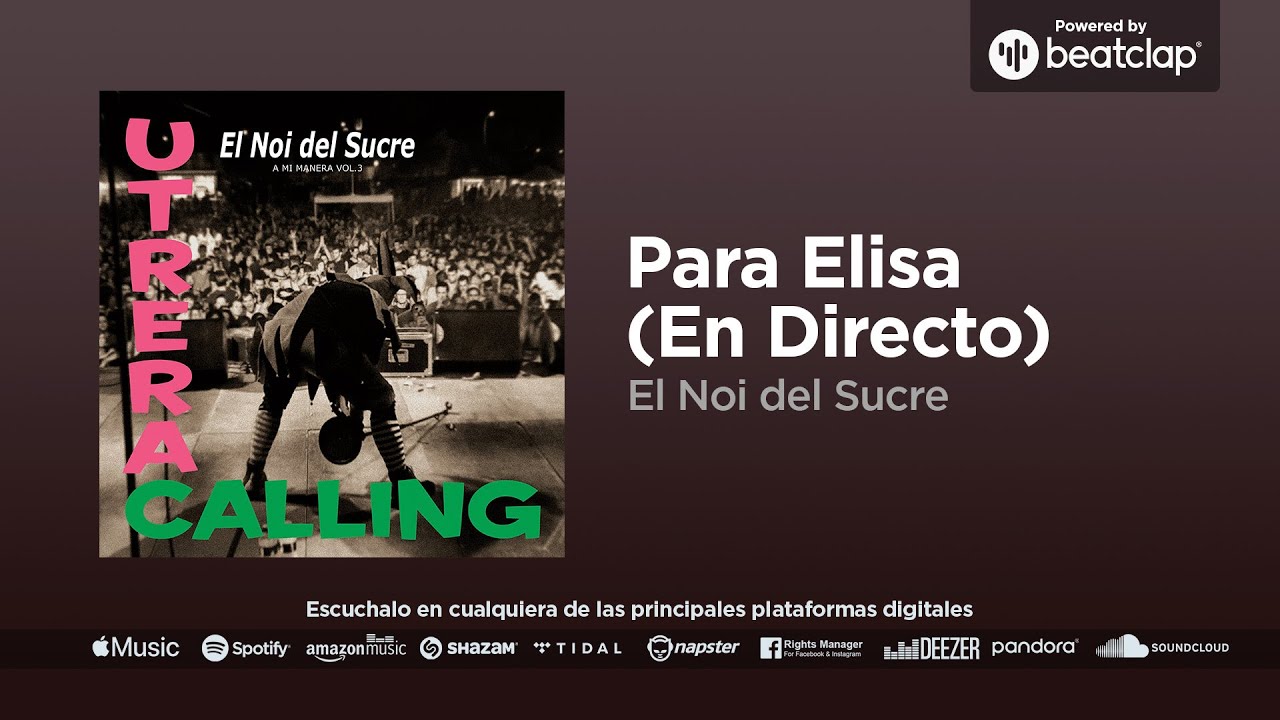 El Noi del Sucre - Para Elisa (En Directo)