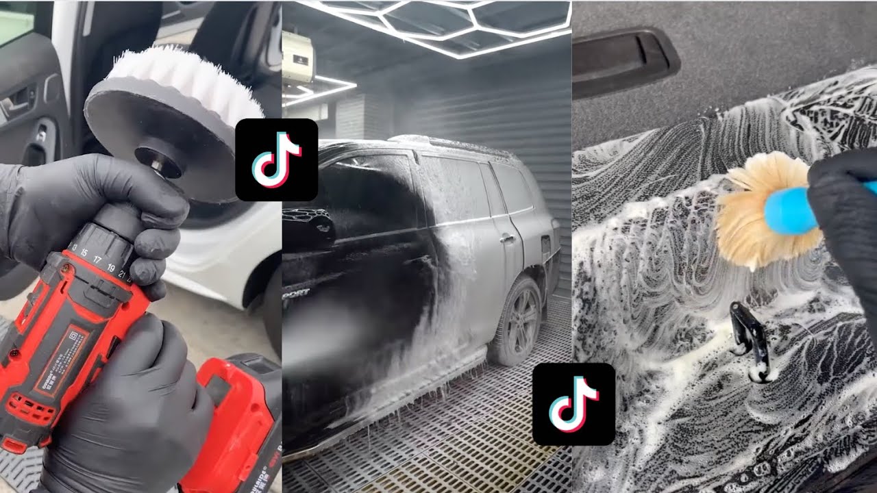 ASMR Satisfactorio Limpieza de Autos 🧼 |Recopilaci&oacute;n de Tiktok | Bubbles Asmr