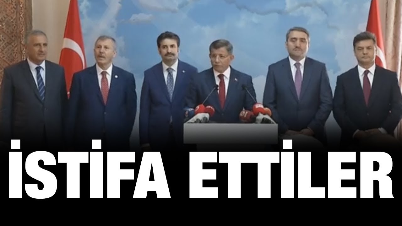 Ahmet Davutoğlu, AK Parti'den istifa etti! İşte açıklamanın tamamı