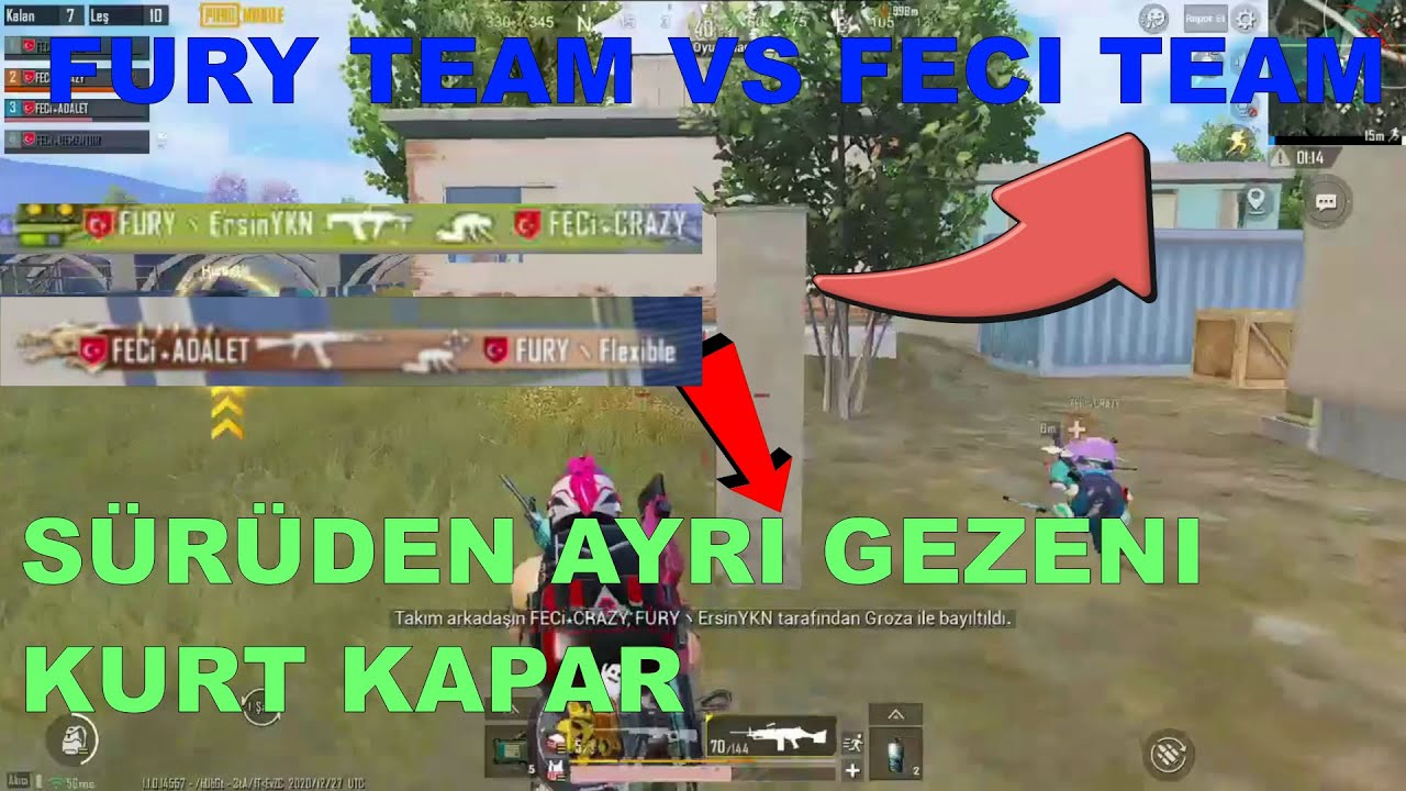 FURY TEAM & APOLLOO VS FECI TEAM!!! PUBG MOBILE YAYINCI KARŞILAŞMALARI!!