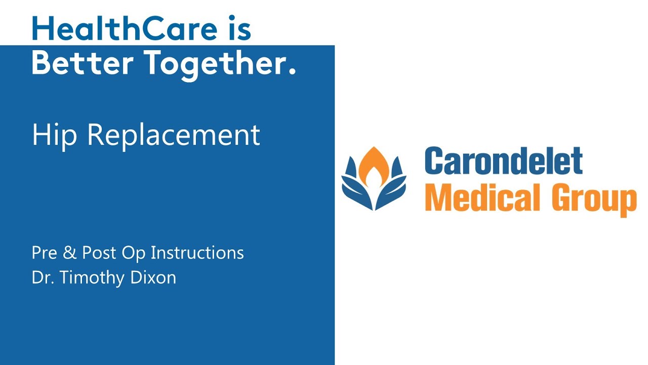 Hip Replacement | Pre & Post Op Instructions | Dr. Timothy Dixon