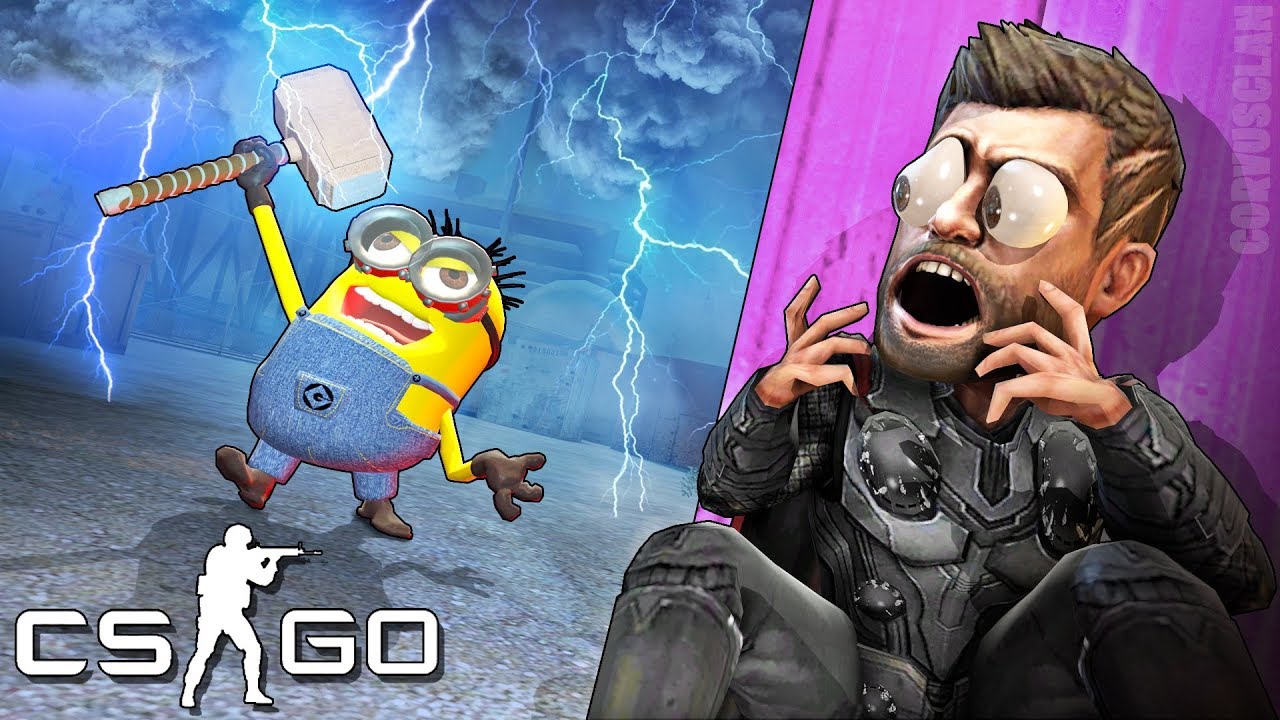 CSGO - EL MINION Niño Z LE ROBÓ EL MARTILLO A THOR XD - Hide and Seek