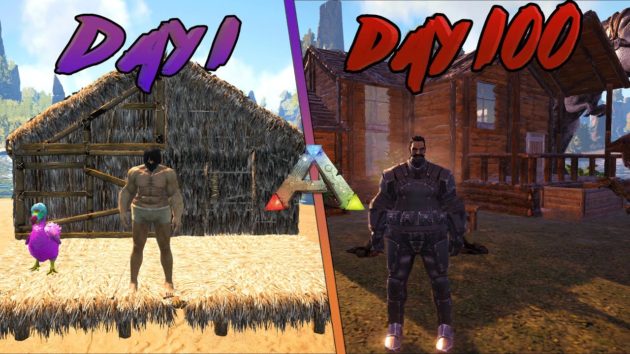 Я играл в 100 Days of Ark Survival Evolved... Вот что произошло