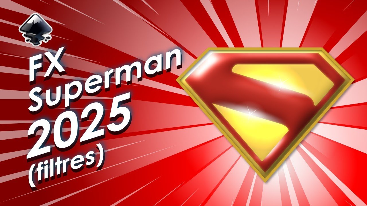 Tuto inkscape: FX sur le logo superman 2025 (effet de filtre)