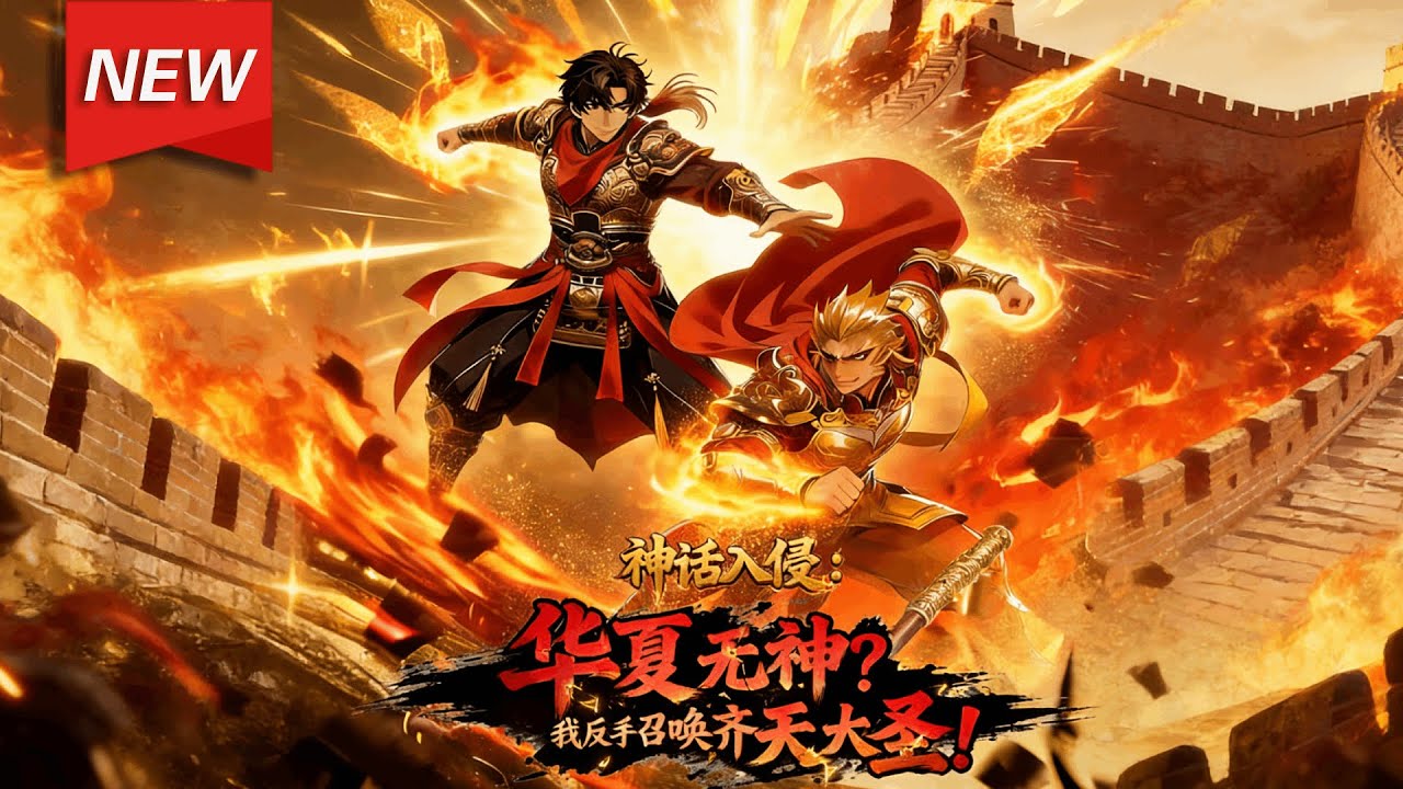 MULTISUB📢新番上线《神话入侵：华夏无神？我反手召唤齐天大圣！》第1~64集丨神话时代降临，赵彦激活唯一“华夏英灵召唤系统”，以自身精气神为祭，召唤出齐天大圣，踏上弑神之路！#破晓动漫社