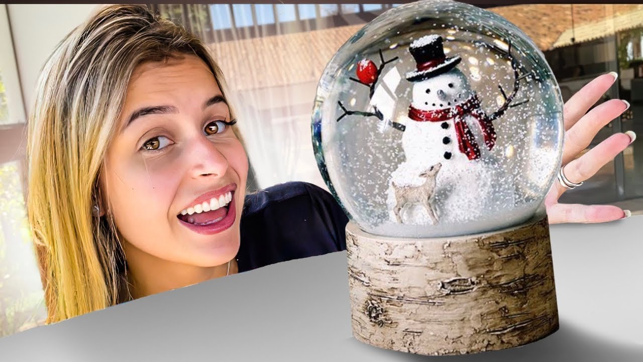 UM GLOBO DE NEVE SUPER FÁCIL DE FAZER EM CASA!