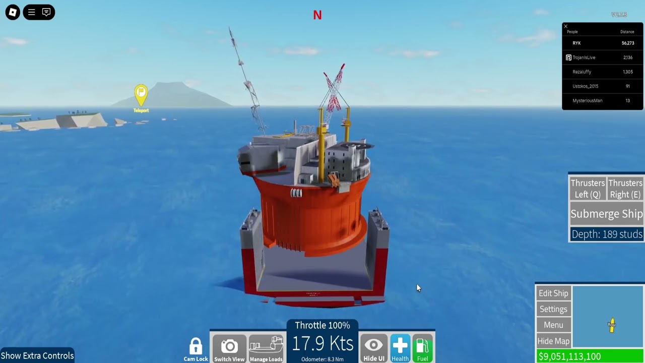 Driving new ship in Shipping lanes
