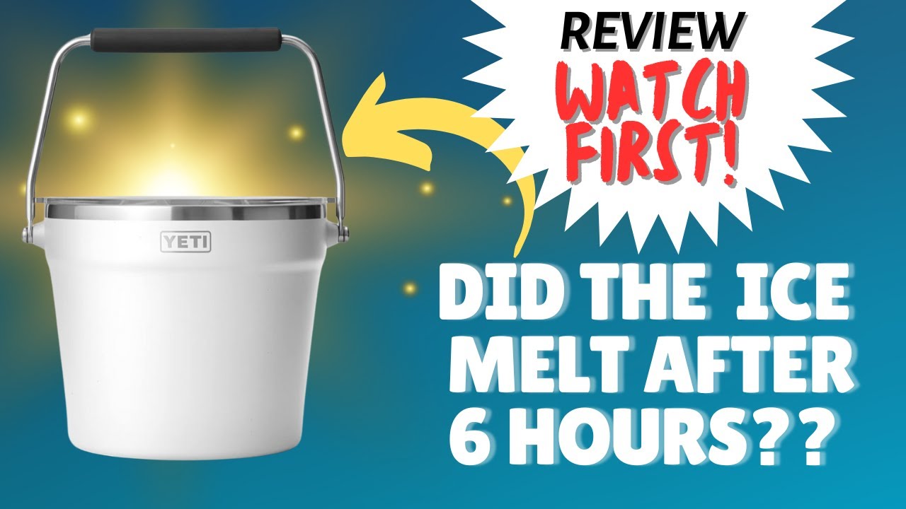 YETI Rambler Beverage Bucket Cooler Review - Amazon Finds - How Long Does Ice Last??