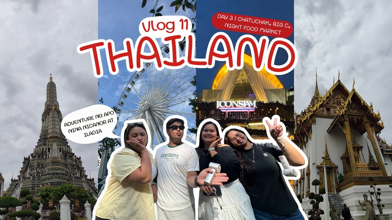 VLOG 11 | Thailand 2025 | CHATUCHAK WEEKEND MARKET, BIG C, NIGHT FOOD MARKET (DAY 3)