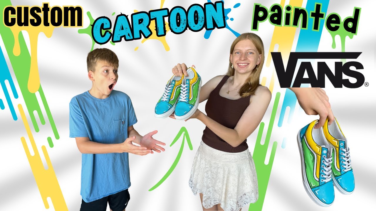 How to Paint CARTOON shoes!!