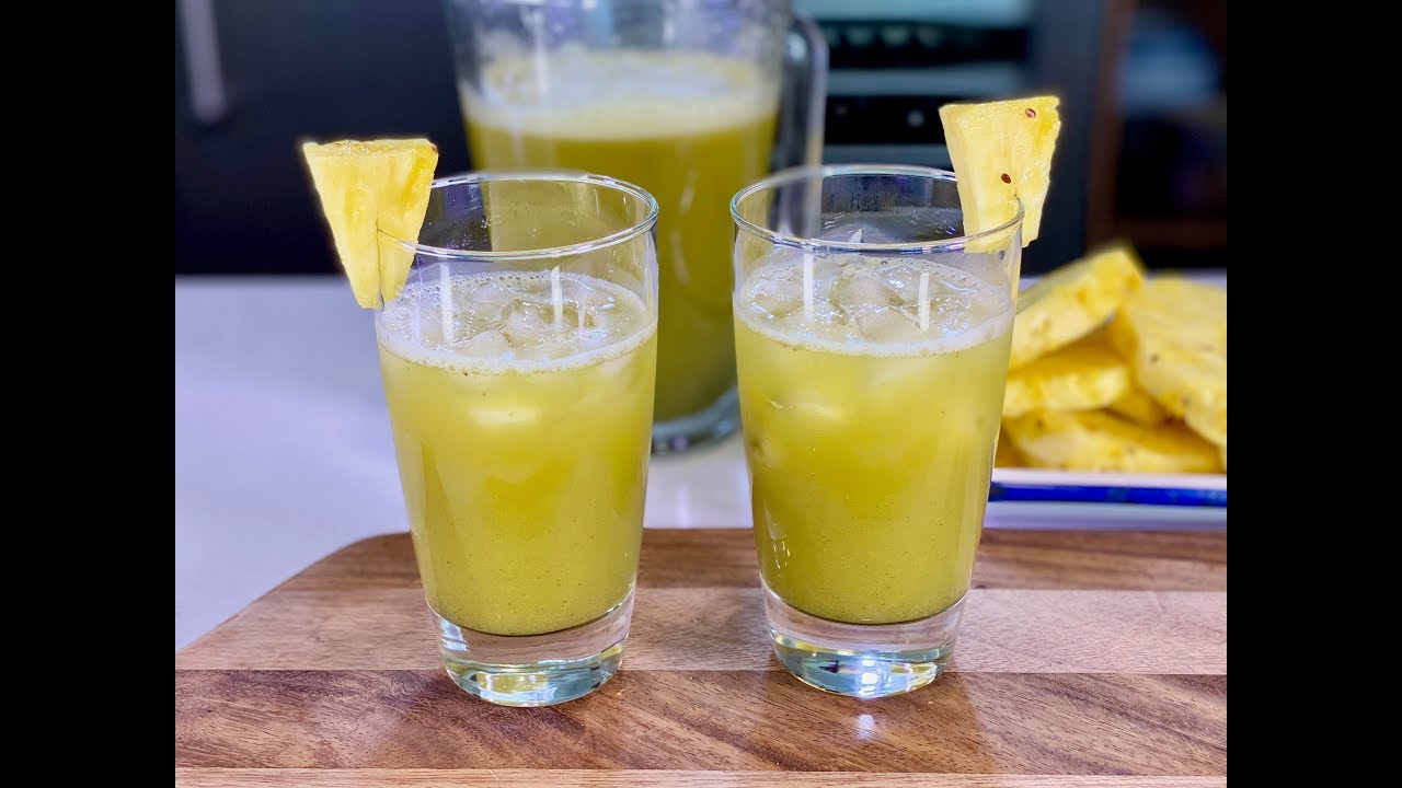 Chicha de piña y hoja santa- Cocina con Conexión- Sonia Ortiz con Juan Farré- Recetas de aguas fresc