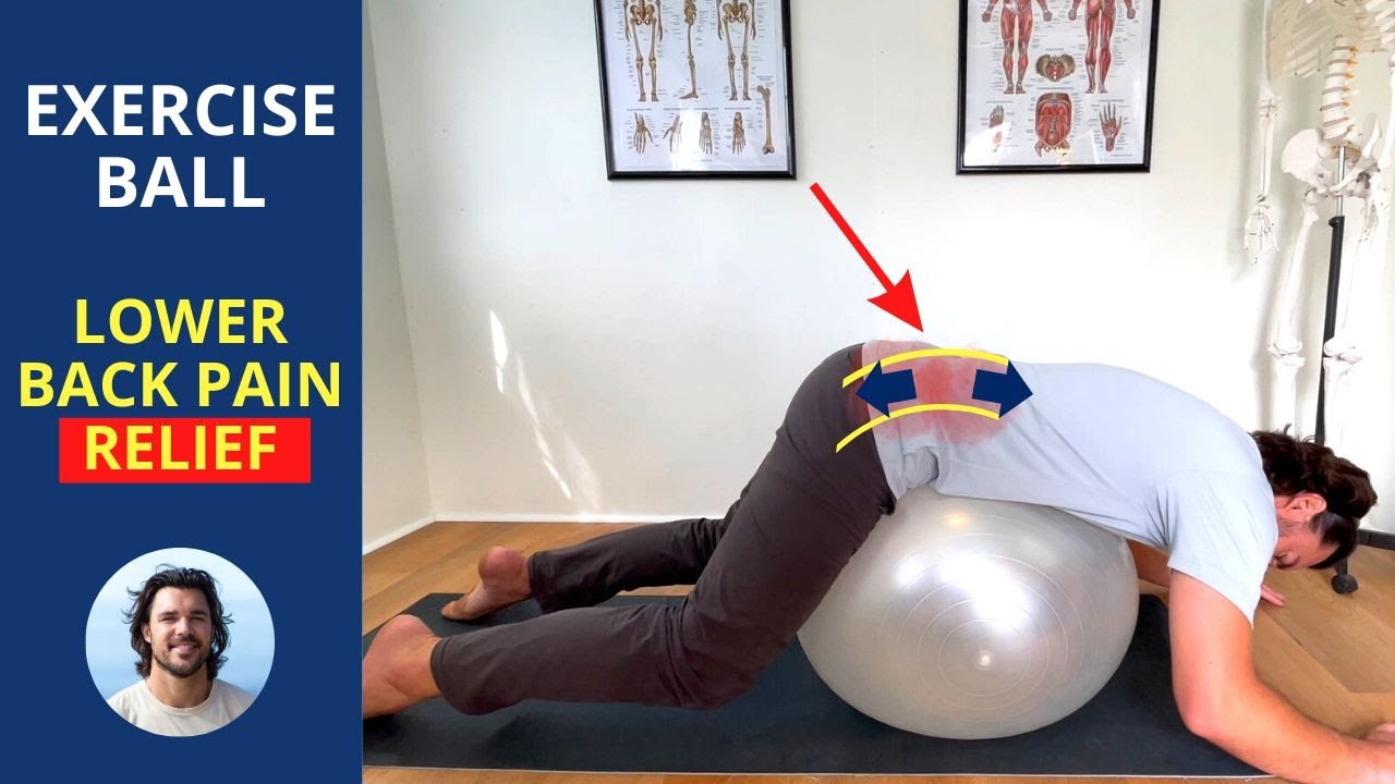 Fix Lower Back Pain With This Swiss Ball Exercise 🔥 WORKS FAST