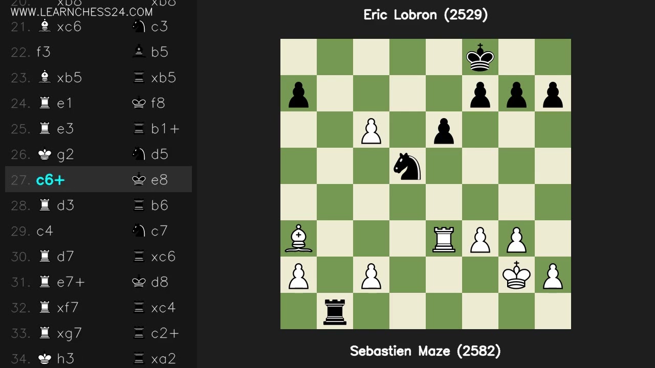 Сицилианская-Тайманов: Sebastien Maze (2582) vs Eric Lobron (2529)