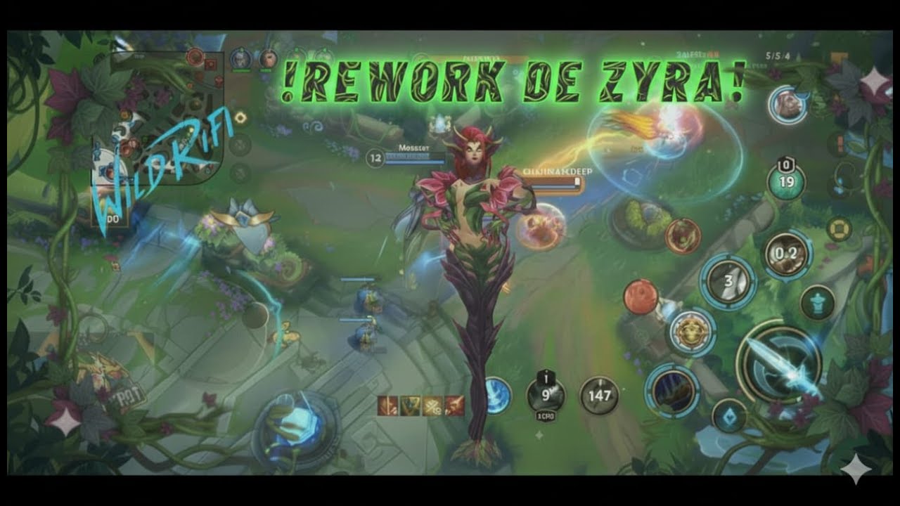 !!!REWORK A ZYRA!!!/LEAGUE OF LEGENDS:WILD RIFT🌹