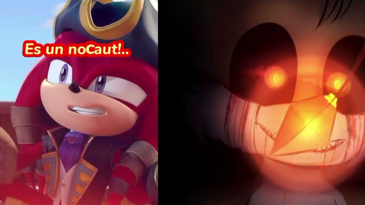 Nocaut o takedown de las huntrixs (versión Sonic, tails y knuckles) 💛❤️💙