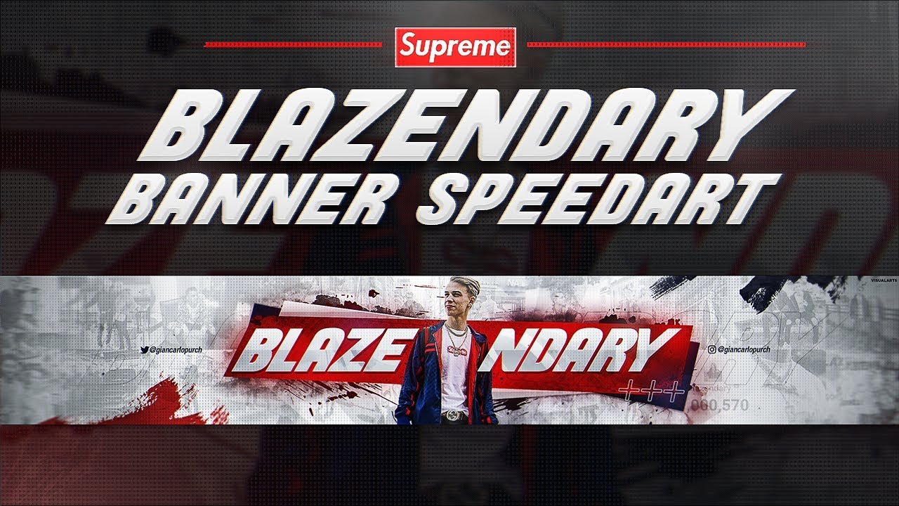 'Blazendary' - Hypebeast YouTube Banner Speedart