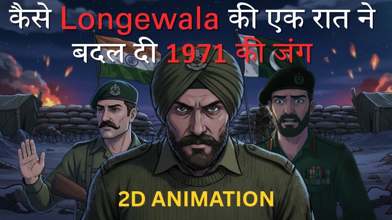 Battle of 1971 (Longewala) | 2D animation | Hindi documentary @ANIFile-u2s
