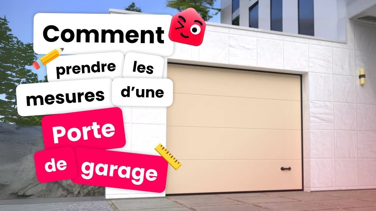 Comment prendre les mesures d'une porte de garage sectionnelle ?