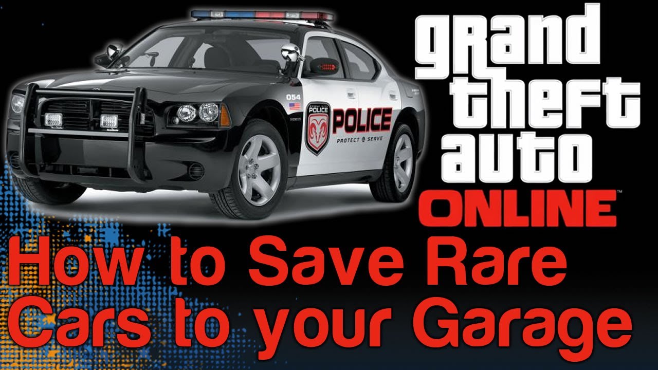 GTA 5 Online Glitch - How to Save a Cop Car, Firetruck or Ambulance in your Garage (Rare Cars)