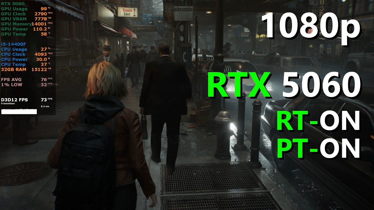 Resident Evil Requiem (Ray Tracing & Path Tracing Test) | RTX 5060 | 1080p