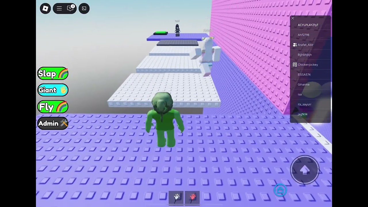 Racing my friend in slap tower 4!!!