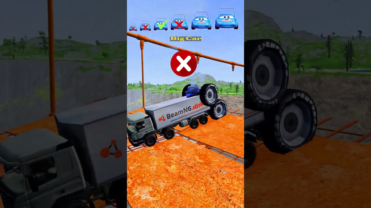 Pixar Car vs Truck Jump #shorts