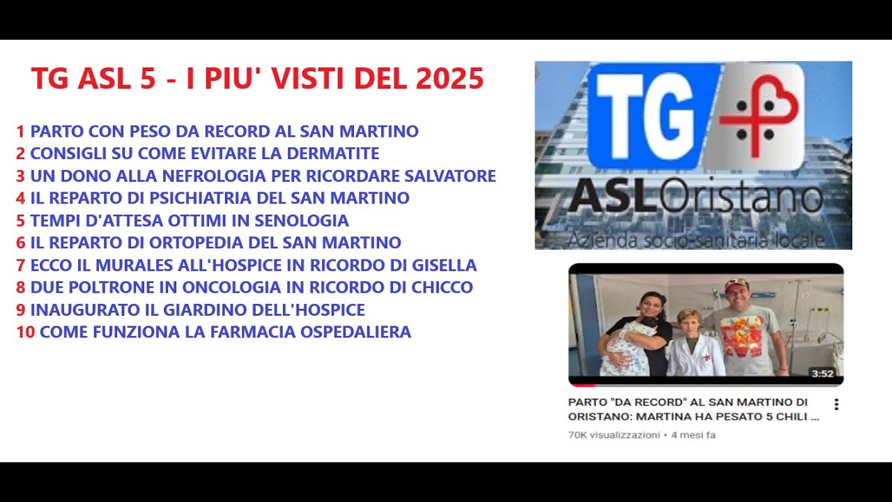 2025, UN ANNO DI NOTIZIE CON IL TG ASL 5: 