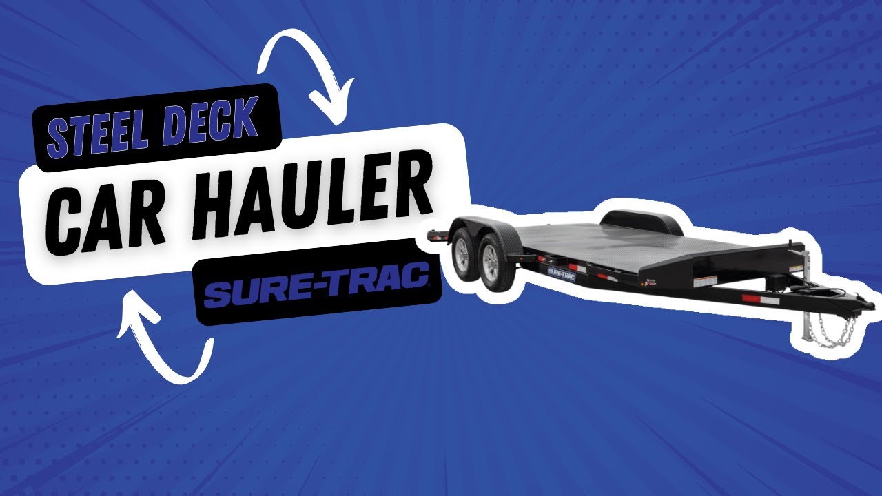 Sure Trac Steel Deck Car Hauler Trailer
