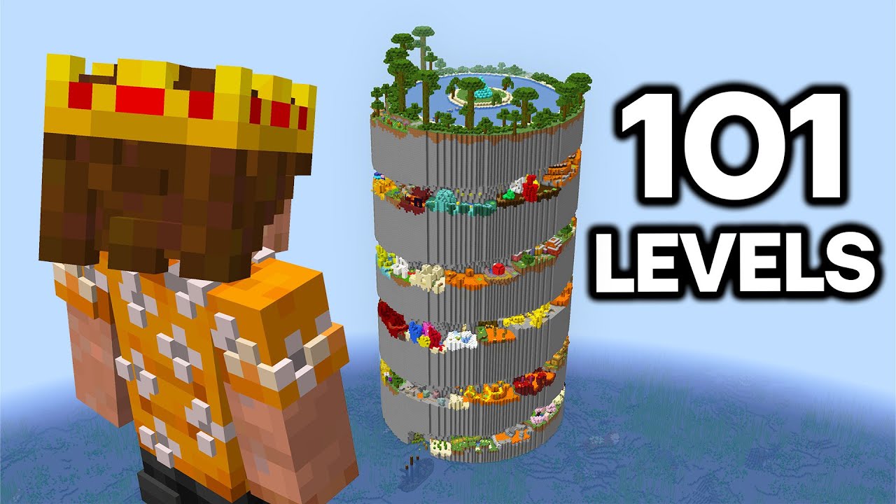 I Built Parkour Spiral in Minecraft!
