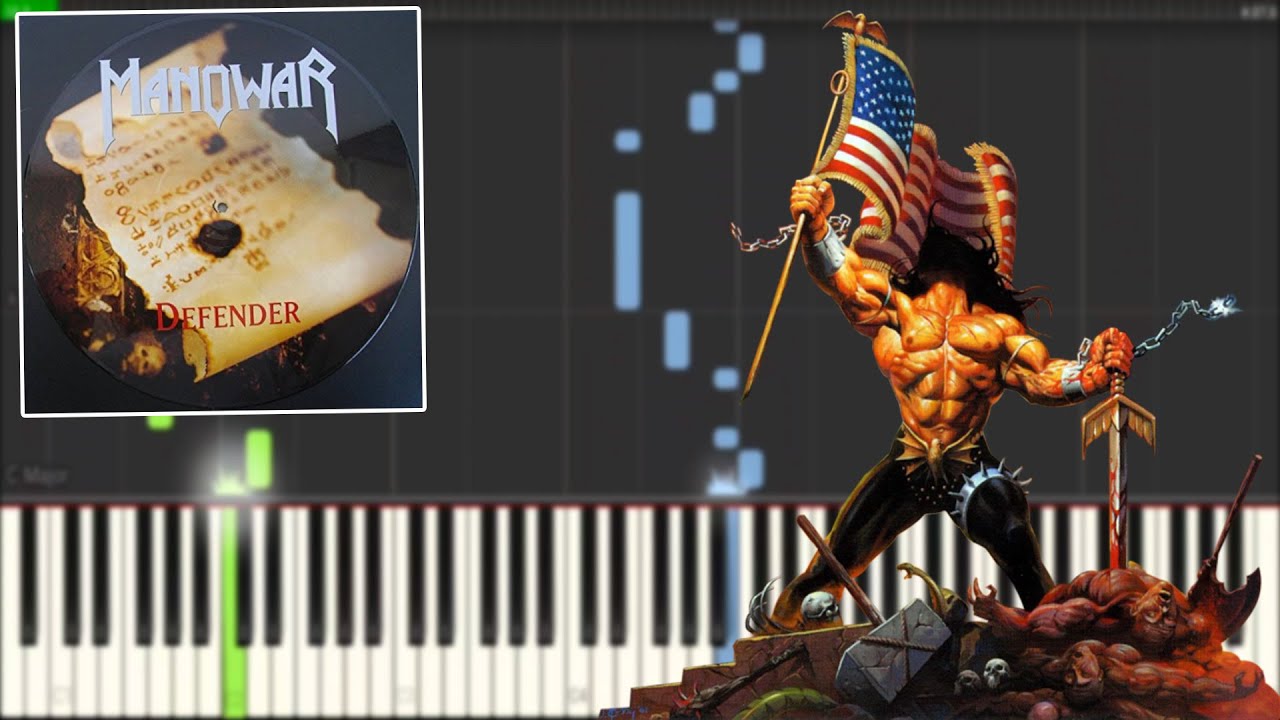 Manowar - Defender (MIDI Piano Tutorial / Cover)