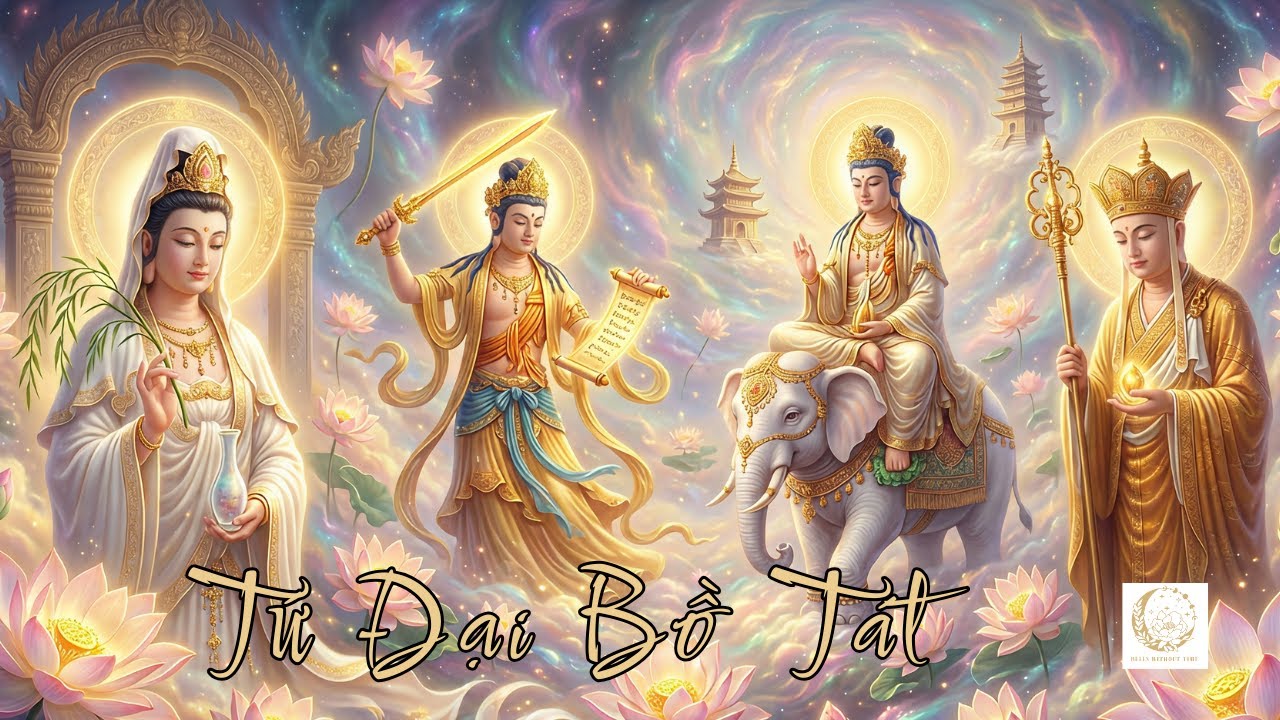 Tứ Đại Bồ Tát Ca | Từ Bi - Trí Tuệ - Hành - Nguyện Sâu | Nghe Một Lần Lòng Nhẹ Lại
