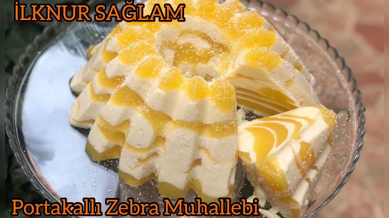 Portakalın ve Sütün Varsa Bu Tatlı Kaçmaz💯Portakallı Zebra Muhallebi/Çok Kolay Ve Pratik Bir Tatlı