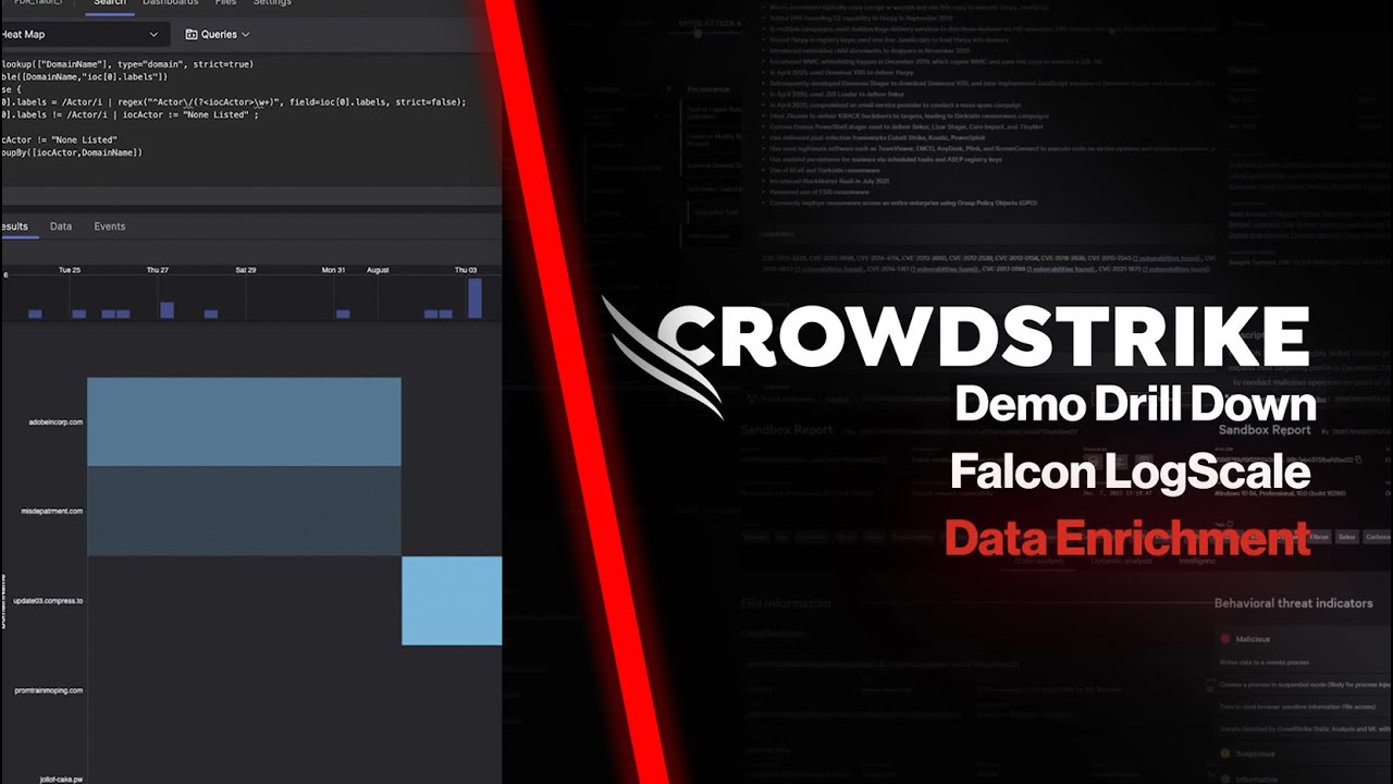 Falcon LogScale Data Enrichment: Demo Drill Down